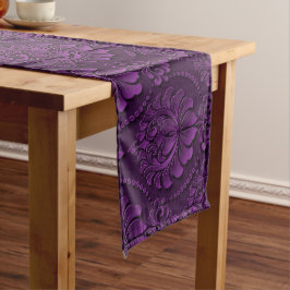 Elegant modern Paars  Damask Popular Lange Tafelloper
