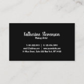 Elegant modern paars en violet waterverf schoonhei visitekaartje (Achterkant)