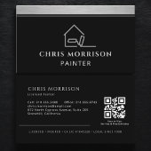 Elegant Modern Painter Professional QR Code Visitekaartje