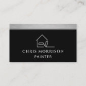 Elegant Modern Painter Professional QR Code Visitekaartje (Voorkant)