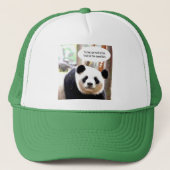Elegant Modern Panda Beer Shakespeare Quote Trucker Pet (Voorkant)