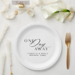 Elegant modern papieren bordje<br><div class="desc">Een dag voor het repetitief eten van elegante Borden van modern papier</div>