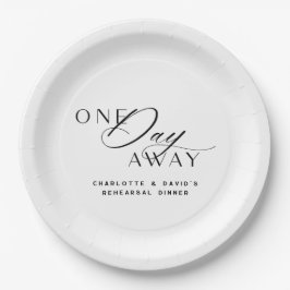 Elegant modern papieren bordje