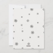 Elegant Modern Pas getrouwd Merry & Elegant Kerstm Feestdagenkaart (Achterkant)