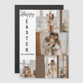 elegant modern Pasen, familie vier fotocollage (Voorkant / Achterkant)