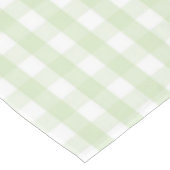 Elegant Modern Pastel Green Gingham Pattern Spring Tafelkleed (Gekanteld)