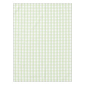 Elegant Modern Pastel Green Gingham Pattern Spring Tafelkleed (Voorkant)