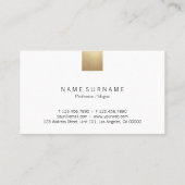 Elegant modern pastel grijs gradiënt gouden loyali visitekaartje (Achterkant)