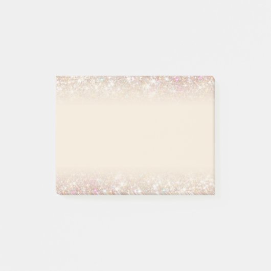 Elegant modern pastel Sparging Gold Silver Ombre Post-it® Notes (Voorkant)