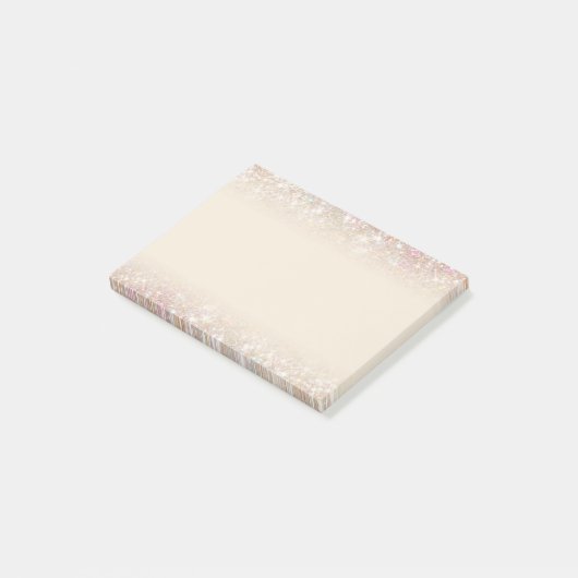 Elegant modern pastel Sparging Gold Silver Ombre Post-it® Notes (Schuin)