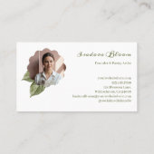 Elegant Modern Pastry Chef Bakery 3 Photo Collage Visitekaartje (Achterkant)