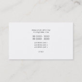 Elegant modern patroon visitekaartje (Achterkant)