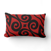 Elegant modern patroon zwart-wit en rood