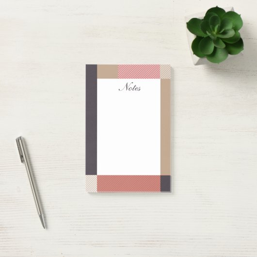 Elegant Modern Patroonnotities Post-it® Notes (Kantoor)