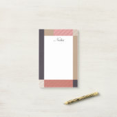 Elegant Modern Patroonnotities Post-it® Notes (Op bureau)