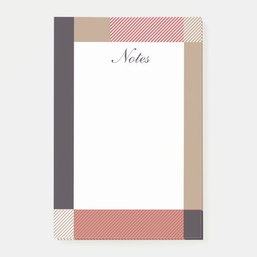 Elegant Modern Patroonnotities Post-it® Notes (Voorkant)