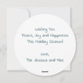 Elegant Modern Peace Gold Star Holiday Card Feestdagenkaart (Achterkant)