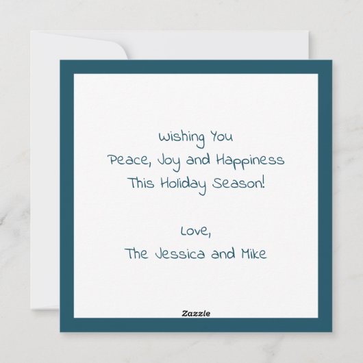 Elegant modern Peace Gold Star Holiday-kaart Feestdagenkaart (Achterkant)