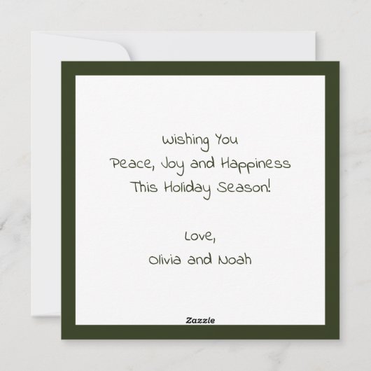 Elegant modern Peace Gold Star Holiday-kaart Feestdagenkaart (Achterkant)