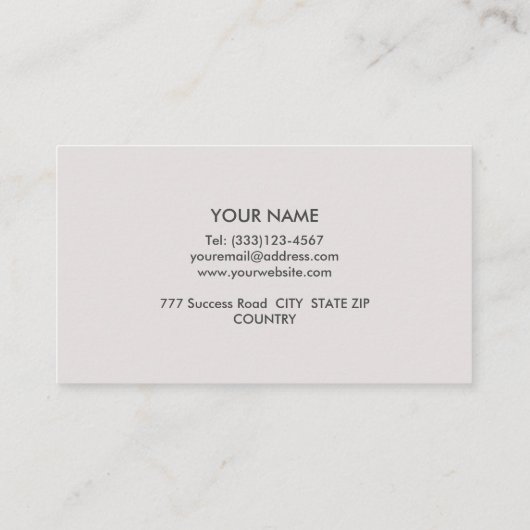 Elegant Modern Pearls op Silver Visitekaartje (Achterkant)