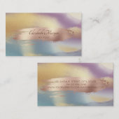 Elegant Modern, penseelstreek, kleurrijk Visitekaartje (Voorkant / Achterkant)