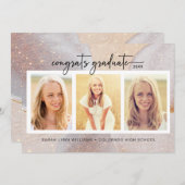 Elegant Modern Photo Afstuderen Aankondiging (Voorkant / Achterkant)