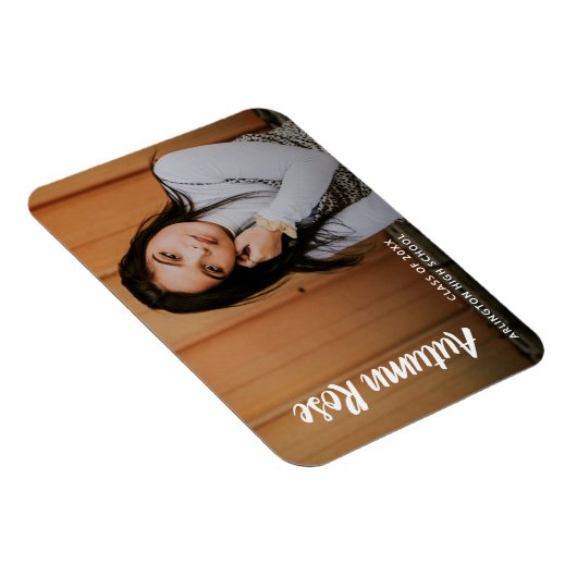 Elegant Modern Photo Afstuderen Magneet (Rechterzijde)