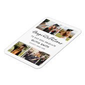 Elegant Modern Photo Afstuderen Magneet (Linkerzijde)