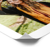Elegant Modern Photo Afstuderen Poster (Hoek)