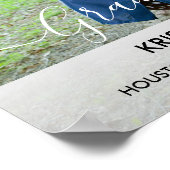 Elegant Modern Photo Afstuderen Poster (Hoek)