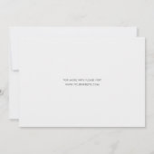 Elegant Modern Photo Black Script Wedding Save The Date (Achterkant)