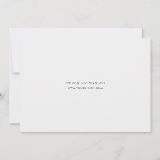 Elegant Modern Photo Black Script Wedding Save The Date (Achterkant)