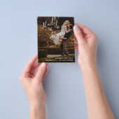 Elegant modern Photo Budget Wedding Programme Flyer (Hand)