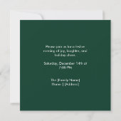 Elegant Modern Photo Holiday Invitation | Merry Kaart (Achterkant)