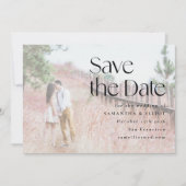 Elegant Modern Photo Overlay Wedding Save The Date (Voorkant)