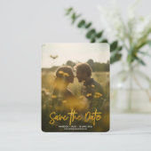 Elegant Modern Photo Save the Date Kaart (Staand voorkant)