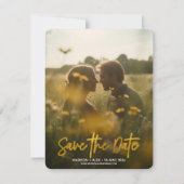 Elegant Modern Photo Save the Date Kaart (Voorkant)