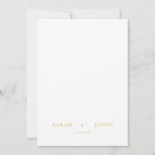 Elegant Modern Photo Wedding Invitation Kaart (Achterkant)