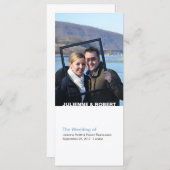 Elegant modern Photo Wedding Program Programmakaart (Voorkant / Achterkant)