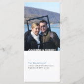 Elegant modern Photo Wedding Program Programmakaart (Voorkant)