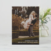 Elegant Modern Photo Wedding Programmakaart (Staand voorkant)