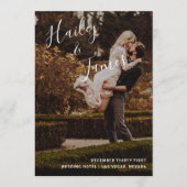 Elegant Modern Photo Wedding Programmakaart (Voorkant)