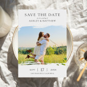 Elegant Modern Photo Wedding Save the Date