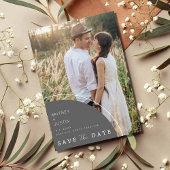 Elegant Modern Photo Wedding Save the Date