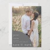 Elegant Modern Photo Wedding Save the Date (Voorkant)