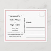 Elegant Modern Photo Wedding Save the Date Aankondigingskaart (Achterkant)