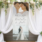 Elegant Modern Photo Wedding Spandoek