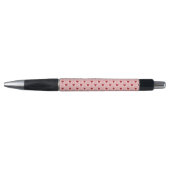 Elegant Modern Pink and White Doodle Heart Pattern Pen (Voorkant)