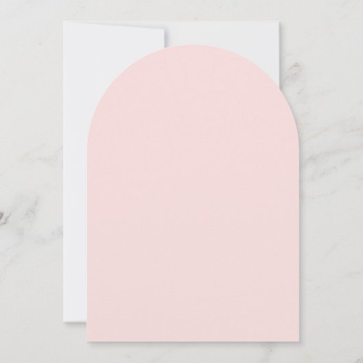 Elegant Modern Pink Arch Tea Party baby shower Kaart (Achterkant)