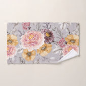  Elegant Modern Pink Floral Bad Handdoek (Handdoek)